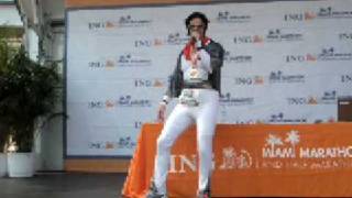 Elvis Performing at Miami Marathon 2009 Finish Line Stage [upl. by Elakram30]