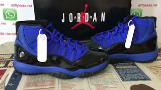 Air Jordan 11 Royal Blue Black 1st Review [upl. by Paddie]