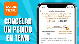 Cómo CANCELAR Un Pedido En TEMU [upl. by Enelav]