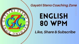 English Dictation70 80 WPM [upl. by Tomaso]