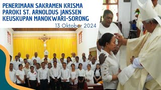 Penerimaan Sakramen Krisma di Paroki St Arnoldus Janssen Malanu Keuskupan ManokwariSorong [upl. by Deeraf778]