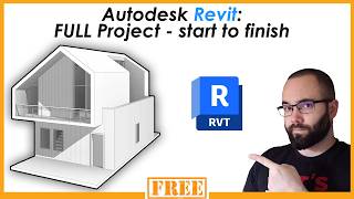 Autodesk Revit  Full Beginner Course  Complete Project  Start to finish [upl. by Adnalue]