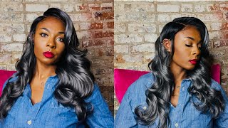 Perfect Gray Hair Zury Sis Beyond Moon Part Synthetic Lace Front Wig – Fab [upl. by Haizek]