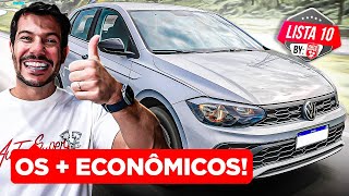 10 CARROS MAIS ECONÔMICOS PARA COMPRAR AINDA EM 2024 [upl. by Ycnalc]