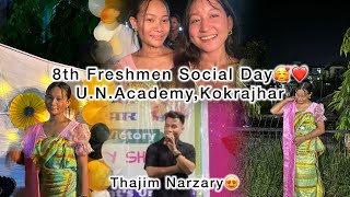 8th Freshmen Social Day at UN Academy Kokrajhar 🥰❤️Thajim Narzary😍withdivitanarzary [upl. by Sheryl640]