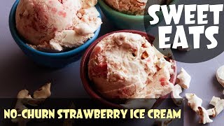 NoChurn Strawberry Ice Cream  Food Network [upl. by Woodson]