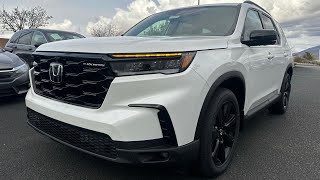 2025 Honda Pilot Black Edition  Platinum White Pearl  Walkaround [upl. by Fox]