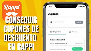 Cómo CONSEGUIR Cupones De Descuento En RAPPI  Obtener Cupones De Descuento Para RAPPI [upl. by Atsylak]