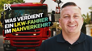 Großer LKW schwere Container enge Stadt Das Gehalt als Berufskraftfahrer  Lohnt sich das  BR [upl. by Ardnuhsal]