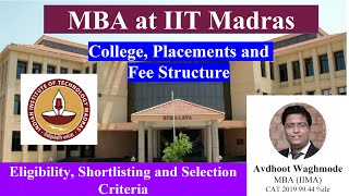 MBA at IIT Madras  Admission Criteria  Eligibility amp Selection  Interview Preparation Strategy [upl. by Menell]