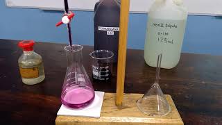 Redox Titration between MnO4 and Fe2 [upl. by Dougie]