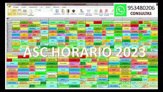 ASC TimeTable GENERADOR DE HORARIO ESCOLAR 2023 [upl. by Ijic569]