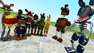 IGNITED ANIMATRONICS vs PHANTOM ANIMATRONICS Gmod FNAF Sandbox Funny Moments [upl. by Colleen]