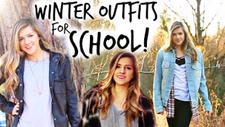 Warm Winter Outfit Ideas for School [upl. by Tterraj]