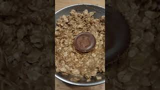 Baked Oats Breakfast oatmeal bananabread chocolate reeses peanutbutter baking healthyrecipe [upl. by Leonhard]