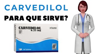 CARVEDILOL que es y para que sirve carvedilol como tomar carvedilol 625 mg [upl. by Melina]