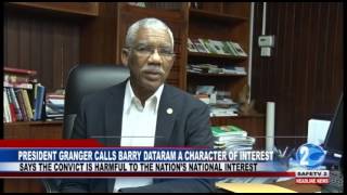 PRESIDENT GRANGER CALLS BARRY DATARAM A CHARACTER OF INTEREST [upl. by Allis175]