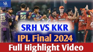 Kkr winning moment ।। srh vs kkr full highlight video।। ipl final 2024।। kkr last over।।ipl [upl. by Hogg]