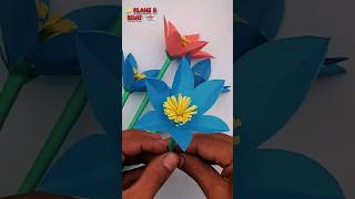 Paper Flower Crafts  Easy To Make Paper Flower Shorts [upl. by Berkley]