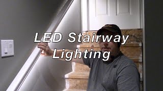 LED Stairway Lighting DIY [upl. by Wearing]