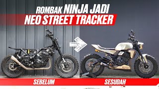 SANGAR Custom Ninja 250 Jadi Neo Street Tracker AtenxKatros [upl. by Ymeon]