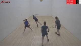 2018 Canadian Racquetball National Championships  Womens Doubles  Round Robin Final [upl. by Connel]