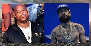 WACK 100 says quotNIPSEY HUSSLE SOLD MORE MUSIC IN HIS CASKET wack100 nipseyhussle kingluckymoney [upl. by Tirma]