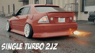 500HP SINGLE TURBO 2JZ LEXUS IS300 [upl. by Eecram71]