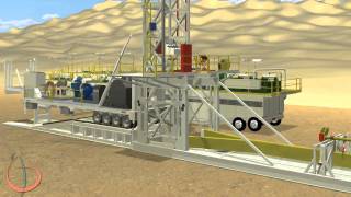 Drilling Animation  Rig Up Animation  Arab Drilling Rig  Rig Move Procedure  Land Rig Animation [upl. by Catriona672]