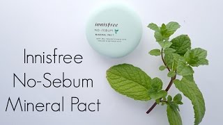 Review Innisfree NoSebum Mineral Pact [upl. by Hildy967]