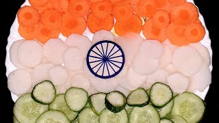 Tricolour Salad Decoration Ideas15th August Special Tiranga Salad shorts ytshorts viral india [upl. by Nevlin]