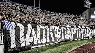 GROBARI  PAOKARA  Partizan  PAOK 08102016 [upl. by Llednov]