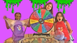 MYSTERY WHEEL OF SLIME CHALLENGE [upl. by Megan]