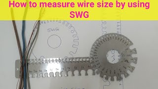 Standard wire gaugeWhat is SWGHow to measure wire size in SWGwire gauge explains whatisswg SWG [upl. by Atterg]