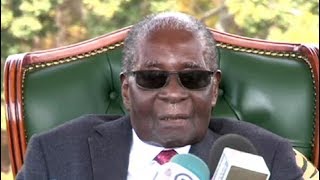 Former Zimbabwean Pres Robert Mugabe holds media briefing on the eve of July 30th polls [upl. by Eitsrik]