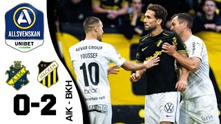 Höjdpunkter AIK  Bk Häcken 02 Allsvenskan [upl. by Ljoka]