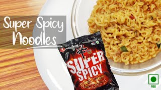 Nongshim Shin Red Super Spicy Ramen Noodles  KOREAN Recipe for Vegetarians [upl. by Lukin]