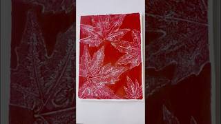 Quickest Botanical Gelli Print Ever Beginners Friendly🍁gelliprint botanical gelliplate leaves [upl. by Norvall523]