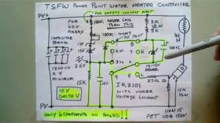 TSFW Ultra Simple Build PV Solar Water Heater Power Point Controller IR2101 [upl. by Nangatrad915]