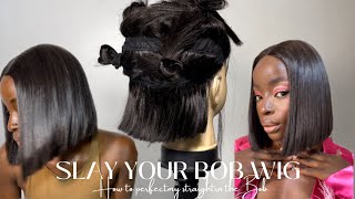 How to perfectly straighten your Bob wig [upl. by Orna]