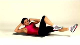 Weightplancom exercise  Bicycle Kick  Abdominals female [upl. by Eppie452]