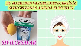 SÄ°VÄ°LCE VE LEKELERE SONMÃœTHÄ°Å ETKÄ°LÄ° ASPÄ°RÄ°N MASKESÄ°GÃœZELLÄ°K SIRRI NIZ OLACAK100 DE 100 ETKÄ°MASK [upl. by Euqinemod741]