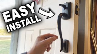 How to Install Entry Door Handle Pull [upl. by Anelat166]