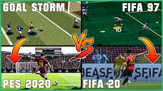 FIFA vs PES evolution 1996  2020 [upl. by Fu]