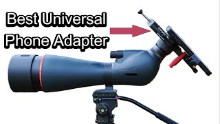 Move Shoot Move TriDapter Plus Phone Adapter Mount for Digiscoping Review [upl. by Aksoyn]