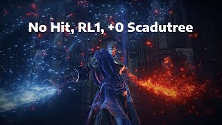 Rellana Twin Moon Knight  Level 1 No Hit 0 Scadutree No Parrying Solo [upl. by Phillane]