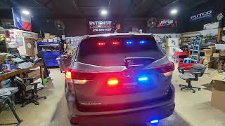 ILMODS  2019 Toyota Highlander  Feniex Emergency Lights amp Siren Traffic Control Texas T3 Apollo [upl. by Fortin]