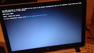 HP Laptop CMOS checksum error 502  CMOS reset simple solution [upl. by Ligriv]