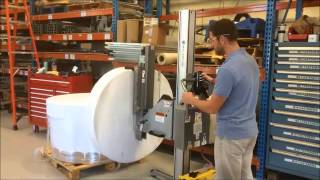 Schlumpf Electric Roll Handler w InsideOutside Roll Grip [upl. by Jaco]