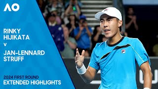 Rinky Hijikata v JanLennard Struff Extended Highlights  Australian Open 2024 First Round [upl. by Gupta]